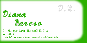 diana marcso business card